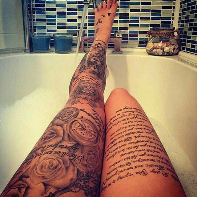 Hình tattoo kín chân cho con gái đẹp nhất