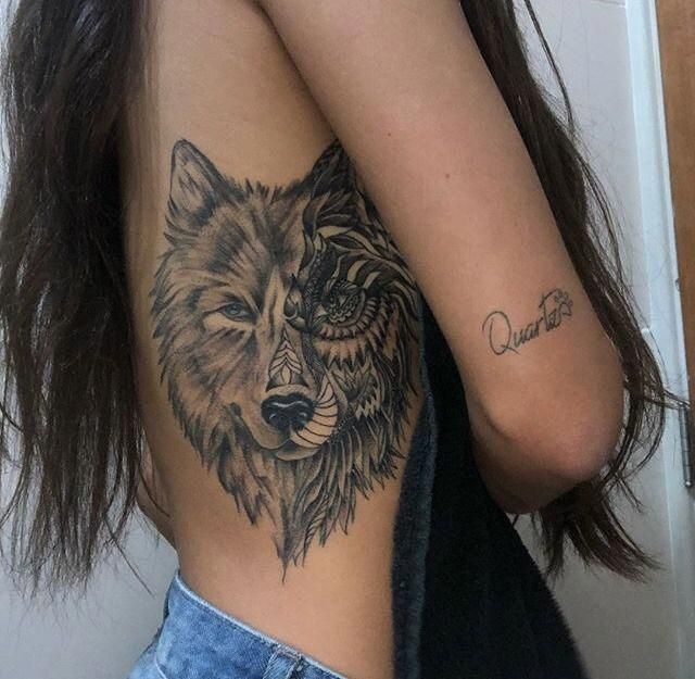 Hình tattoo sói cho nữ đẹp