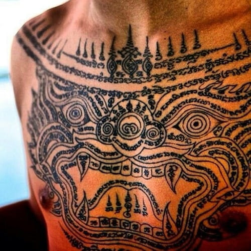 Hình tattoo xăm mình Khmer Campuchia