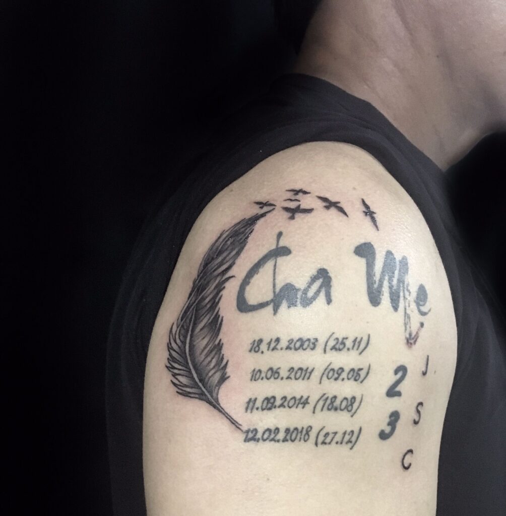 Hình tattoo ý nghĩa ở bắp tay cho nam