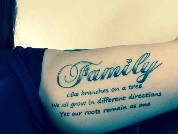 Hình tattoo ý nghĩa về gia đình