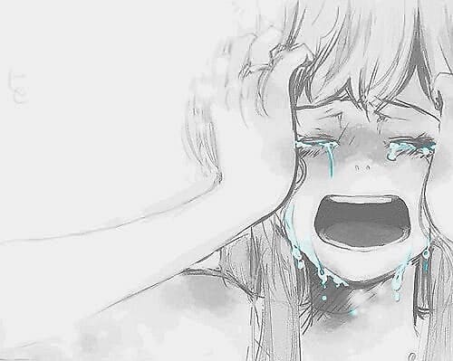 Hình vẽ anime khóc