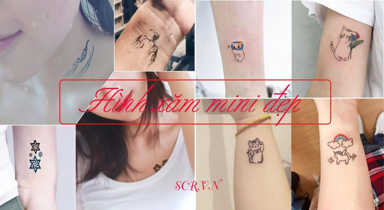 Hình Xăm Mini Đẹp Nam Nữ ❤️ 1001 Hình Tattoo Mini Cute
