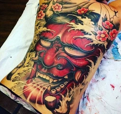 Hinh XÄƒm Máº·t Quá»· Kin LÆ°ng Ä'áº¹p Tattoo Máº·t Quá»· Cho Nam