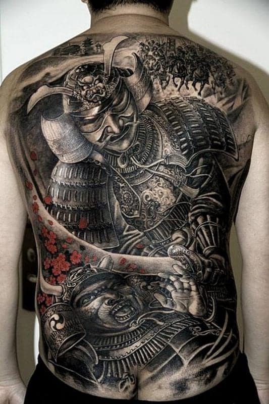Kiểu tattoo võ sĩ Samurai cho nam