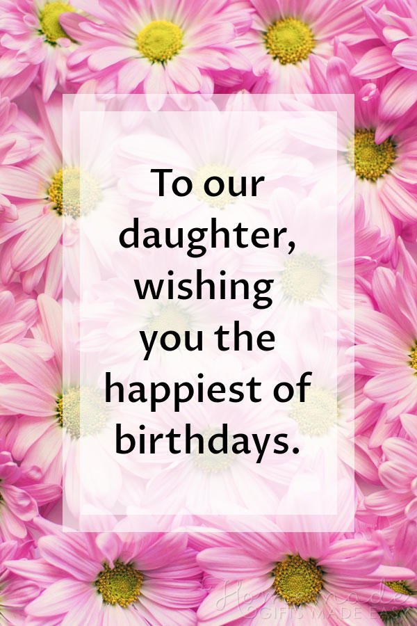 Lời chúc nhẹ nhàng bằng tiếng Anh mừng sinh nhật con gái