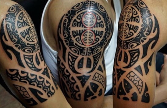 Mẫu tattoo Maori ở bắp tay đẹp và độc