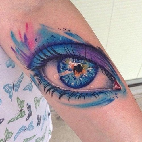 Mẫu tattoo con mắt 3d đẹp xuất sắc