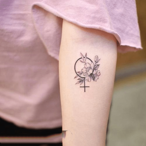 Mẫu tattoo hoa ấn tượng