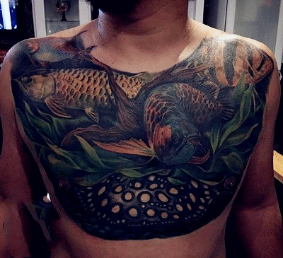Mê mẩn với tattoo cá rồng nam tính và mạnh mẽ