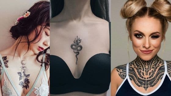 Những hình tattoo giữa ngực đẹp nhất cho nữ