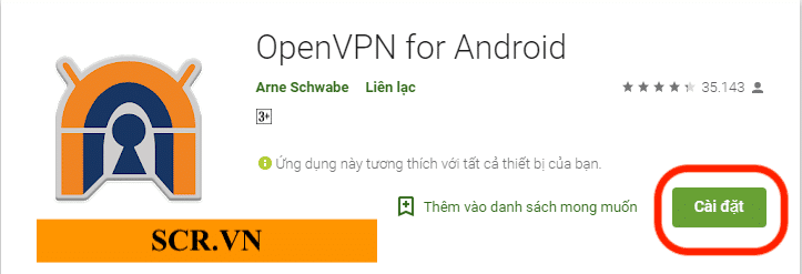 cài đặt OpenVPN cho Android