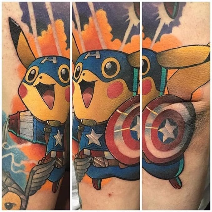 Tattoo Hình Pikachu Vorlage