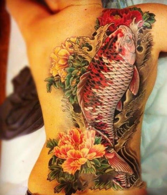 Tattoo cá chép đẹp xuất sắc