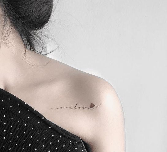 Tattoo chữ kết hợp hình hot nhất năm