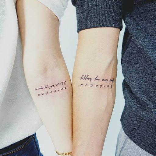 Tattoo đôi đẹp cho cặp tình nhân