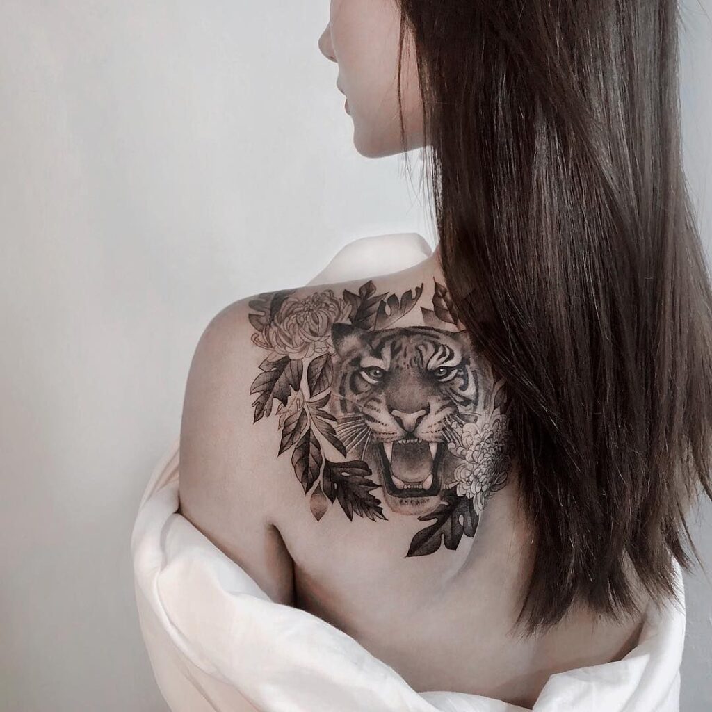 Tattoo hổ chất cho nữ