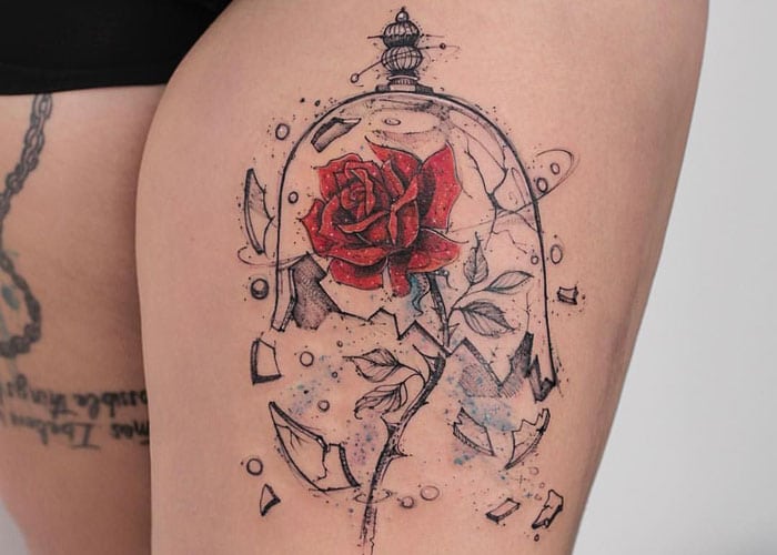 Tattoo hoa hồng đẹp và ấn tượng