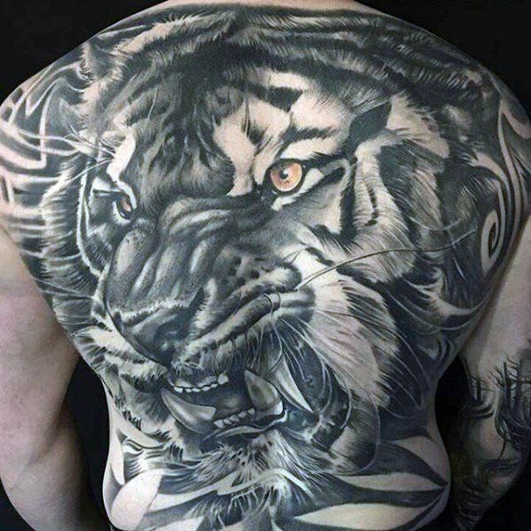 Tattoo sói full lưng cực đẹp