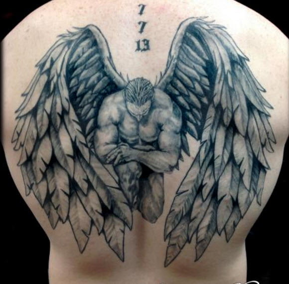 Tattoo thiên thần cho phái mạnh