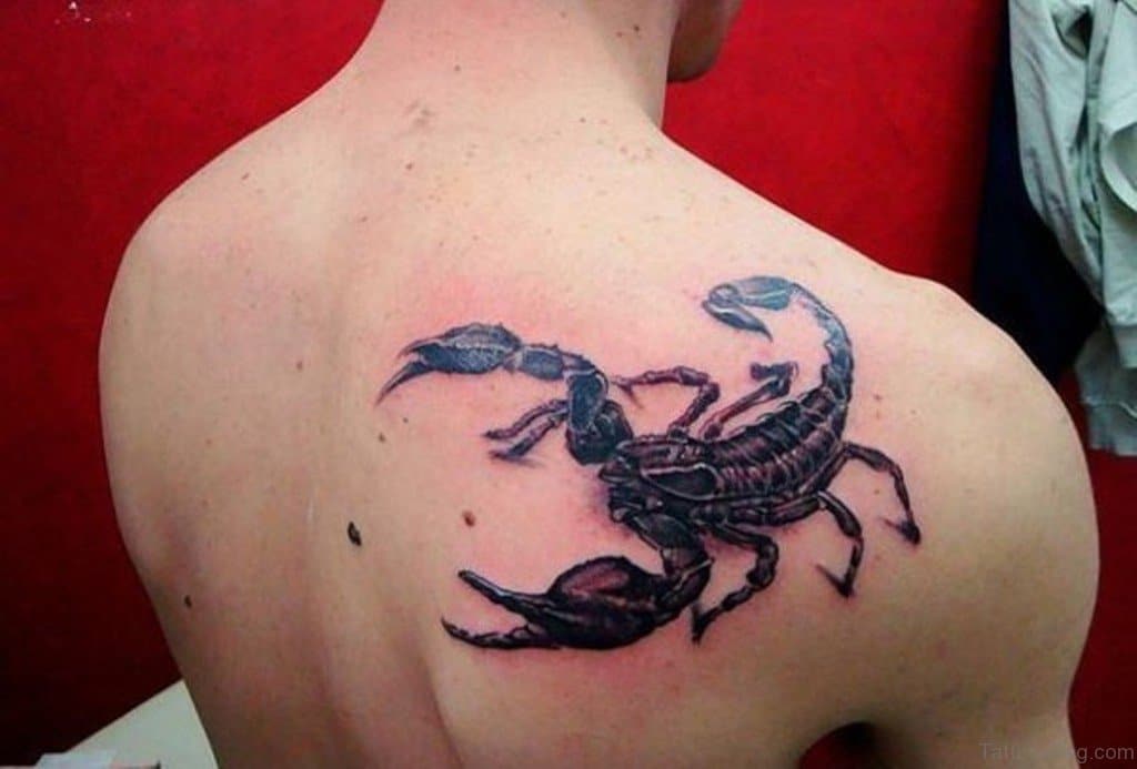 Tattoo xăm bọ cạp cho nam