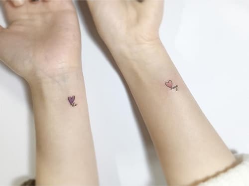 Tattoo xăm cặp nhỏ và đáng yêu hết nấc