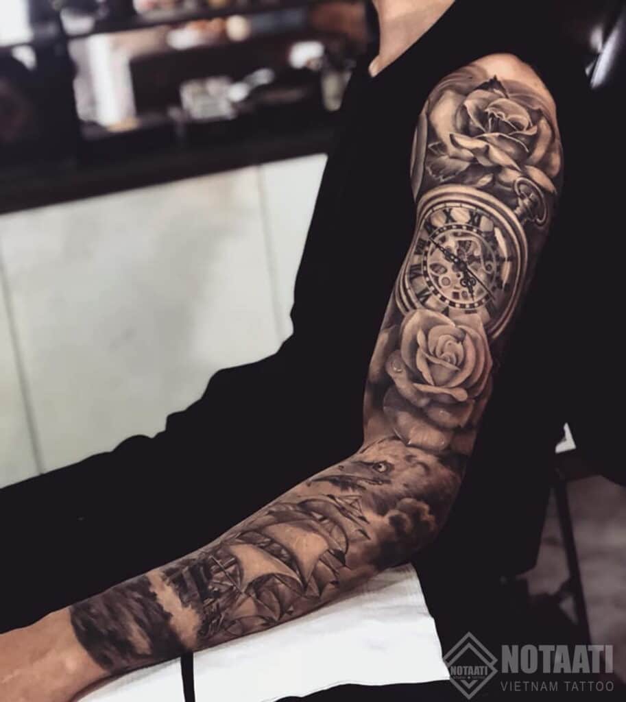 Tattoo xăm kín cánh tay