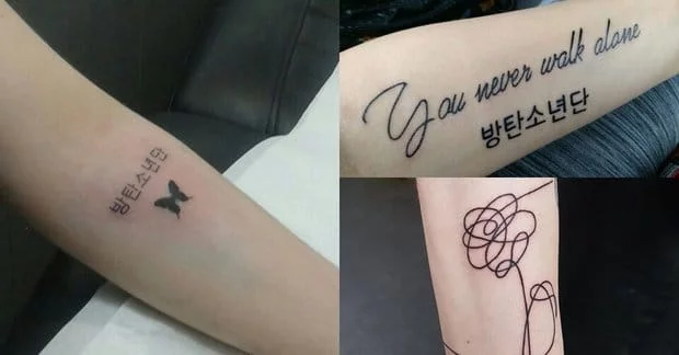 ảnh tattoo liên quan đến bts đẹp ngầu và chất nhất