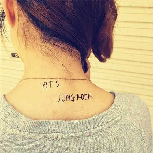ảnh tattoo liên quan đến bts