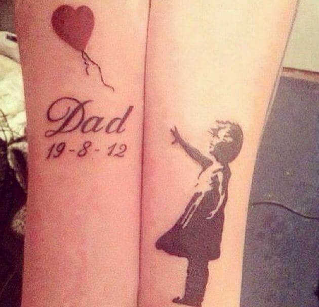 hình ảnh tattoo chữ dad đẹp