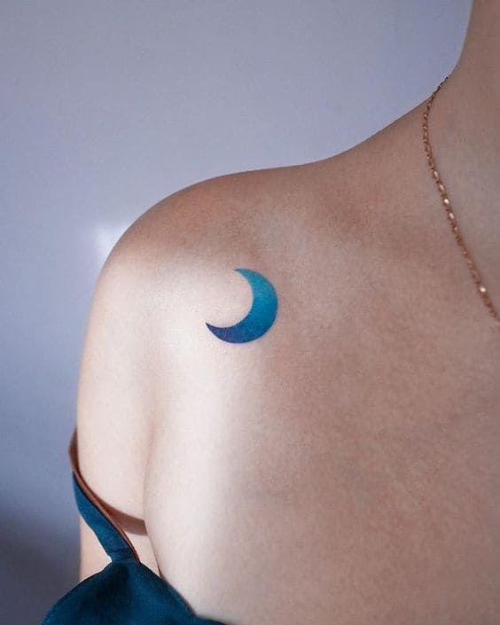 hình tattoo mặt trăng khuyết đẹp nhất