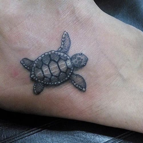 hình tattoo tứ linh rùa đẹp chất