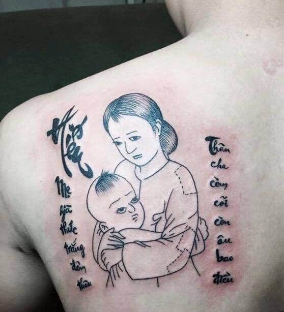 hình tattoo ý nghĩa về mẹ