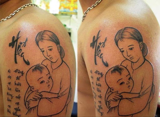hình tattoo ý nghĩa về người mẹ
