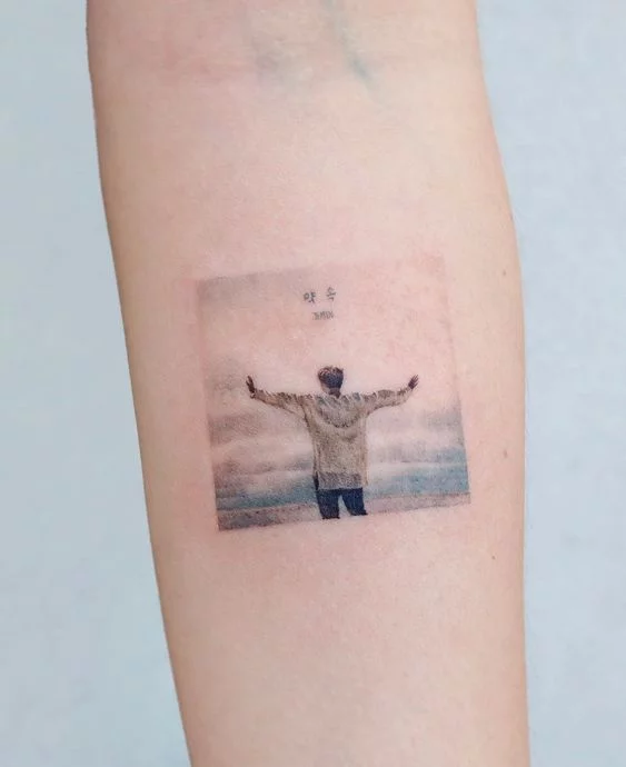 mẫu tattoo bts mini đẹp