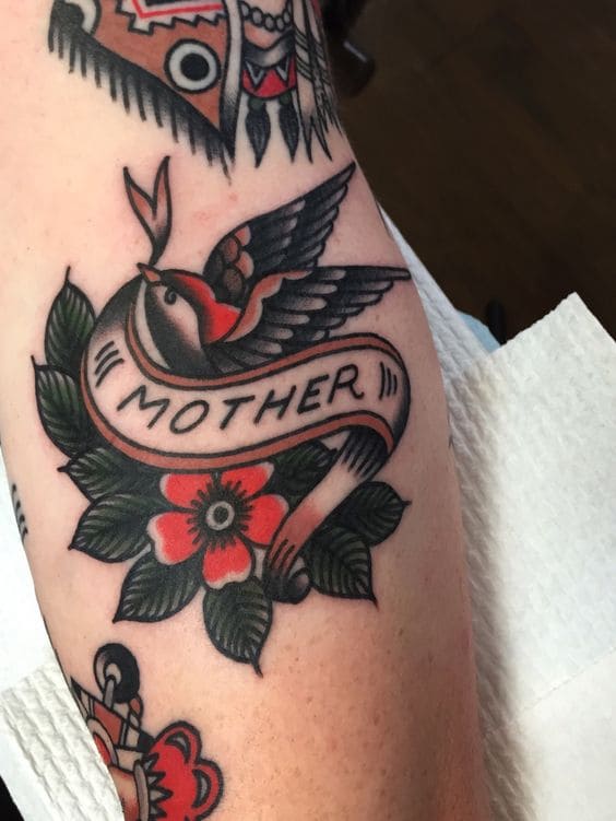 mẫu tattoo hình chữ mother đẹp nhất
