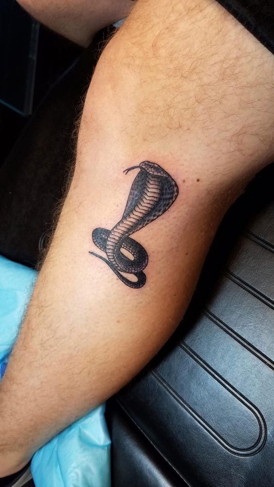 mẫu tattoo ở chân hình con rắn