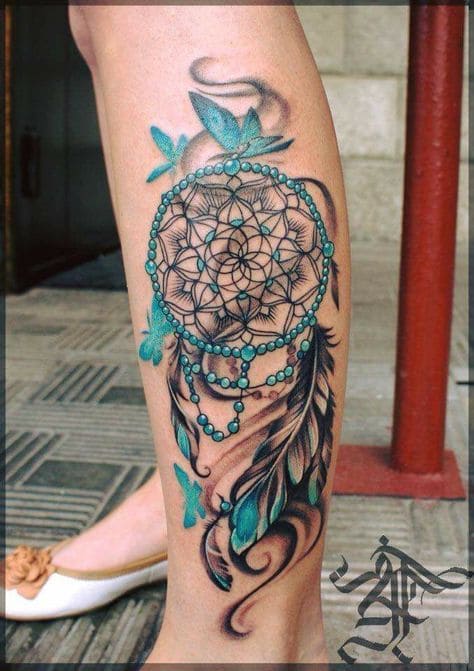 tattoo ở bắp chân độc lạ cho con gái