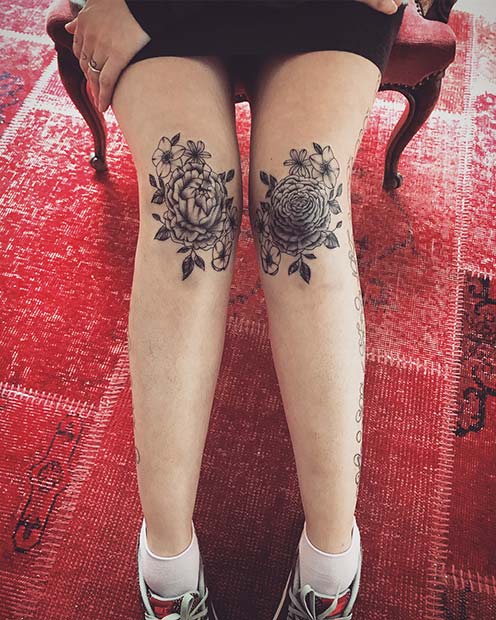 Hình Xăm Đầu Gối Nữ Đẹp Tattoo Đầu Gối Nam Ngầu - Xây Dựng Nhà Xinh