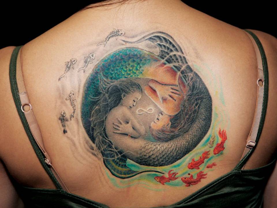 Bạn tham khảo mẫu tattoo nàng tiên cá siêu đẹp