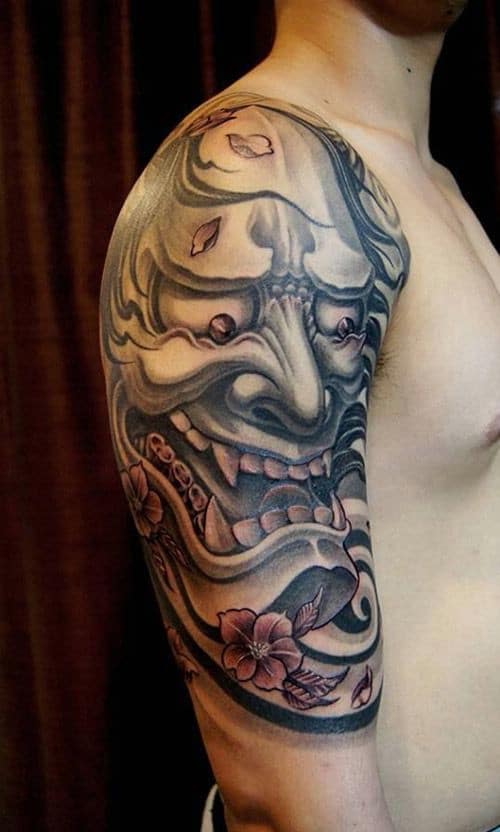 Chia sẻ ảnh tattoo mặt quỷ Oni đẹp