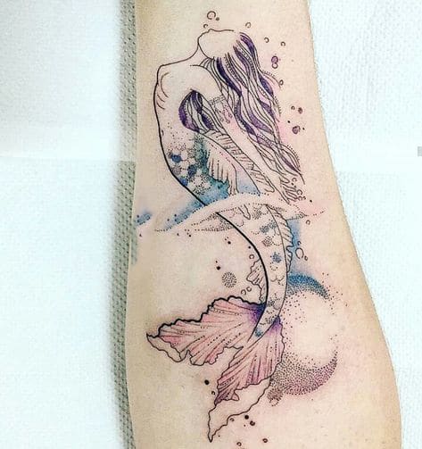 Đắm say trước vẻ đẹp của tattoo nàng tiên cá