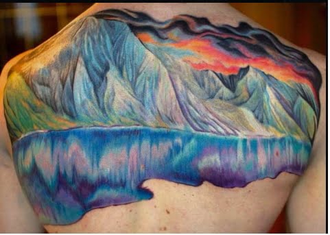 Giới thiệu đến bạn tattoo phong cảnh nửa lưng siêu đẹp