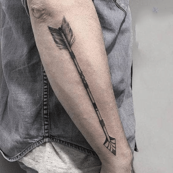 Gợi ý hình tattoo mũi tên đẹp cho phái mạnh