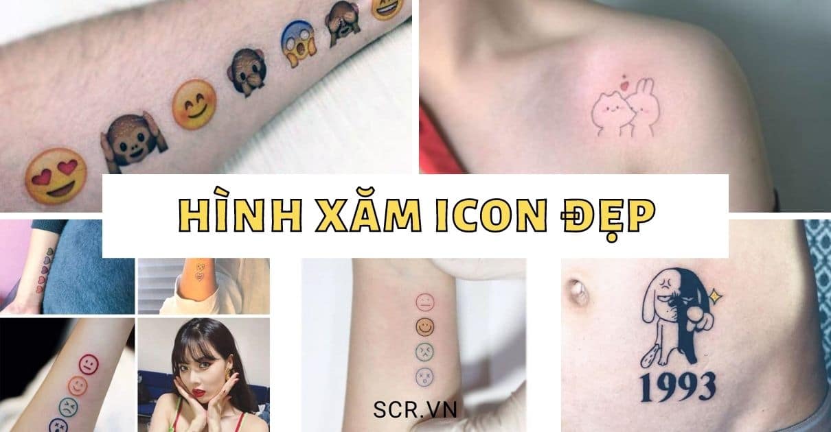 Hinh XÄm Icon Facebook Ä'áº¹p Tattoo Icon Cho Nau Cute