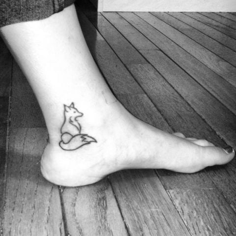 Hình tattoo cáo nhỏ xinh cute