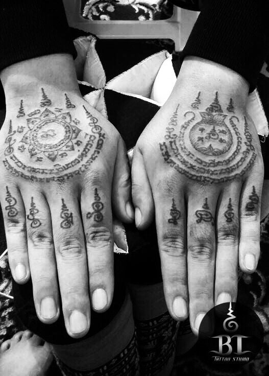 Hình tattoo chữ Thái lên tay