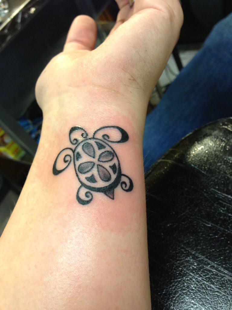 Hình tattoo con rùa đẹp chất
