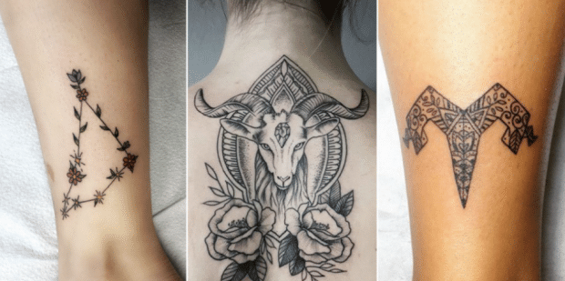 Hình tattoo cung Ma Kết đẹp ý nghĩa
