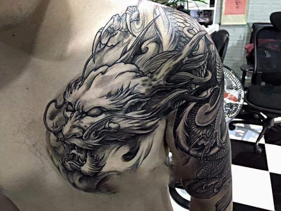 Hình tượng rồng Trần Hạo Nam trở thành mẫu tattoo được nhiều người lựa chọn
